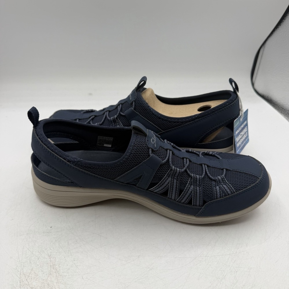 Skechers New Coool Sweet Promise Sandals Womens Sz 9.5 Navy Blue Slip On Shoes - Picture 7 of 11